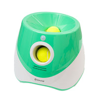 Aruncator automat de mingi tip lansator pentru caini, SHAW, incarcare USB, senzor miscare, 3 mingi incluse