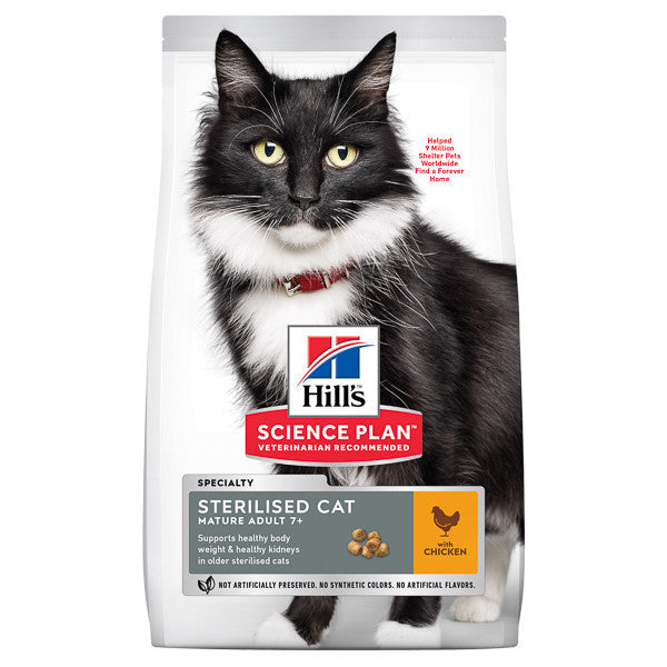 Hrana pisici Hill\\\'s SP Feline Mature Sterilised Chicken 3 kg