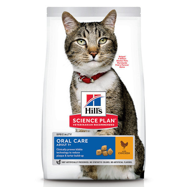 Hrana pisici Hill\\\'s SP Feline Adult Oral Care Chicken 1.5 kg