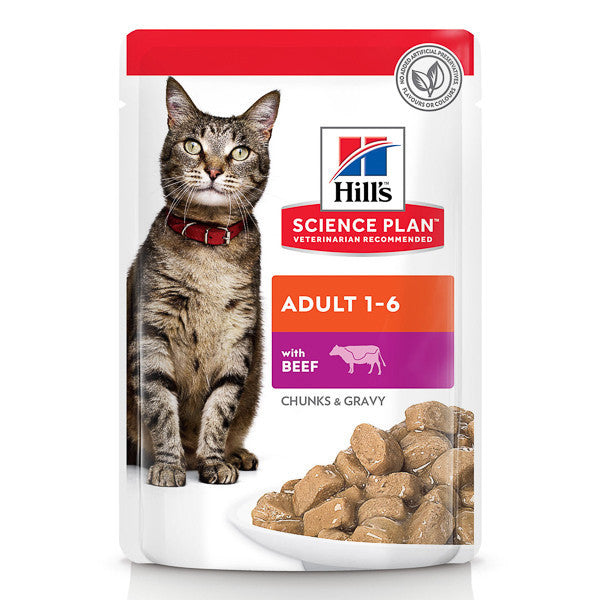 Hrana pisici Set 12 x Hill\'s SP Feline Adult Beef 85 g (plic)