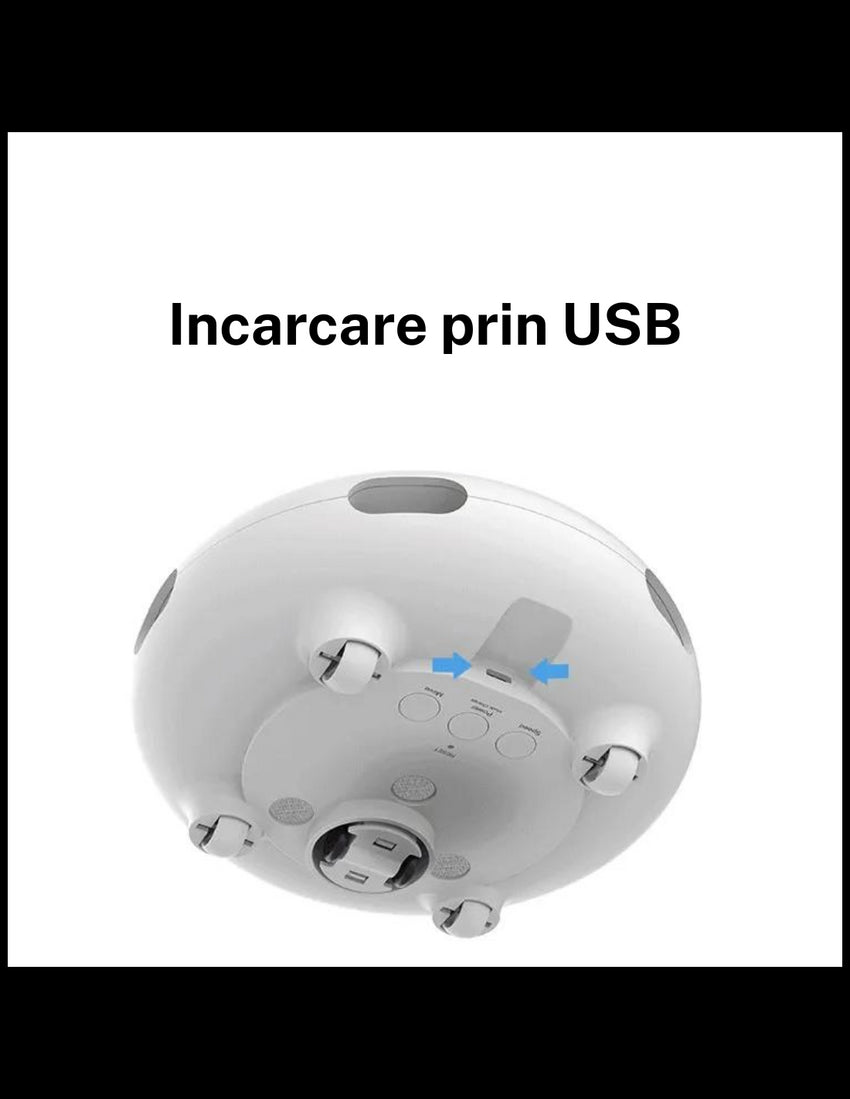 Jucarie pentru pisici UFO electonica, incarcare USB