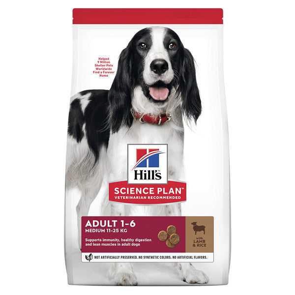Hrana caini Hill\'s SP Canine Adult Medium Lamb & Rice 14 kg