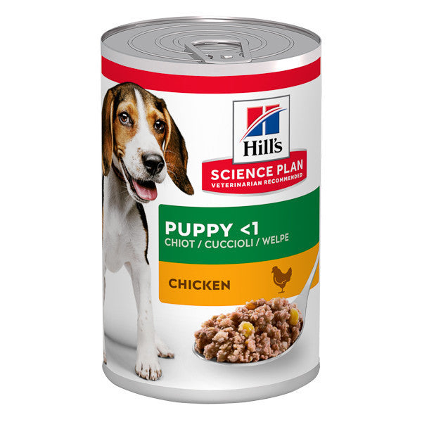 Hrana caini 6 x Hill\'s SP Canine Puppy Chicken 370 g (conserva)