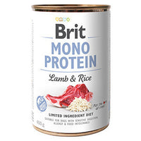 Set 6 x Conserva Hrana umeda Brit Mono Protein Lamb & Rice 400 g