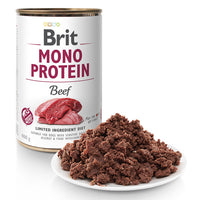 Set 6 x Conserva Hrana umeda Brit Mono Protein Beef 400 g