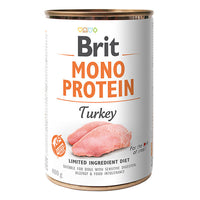 6 x Conserva Hrana umeda Brit Mono Protein Turkey 400 g