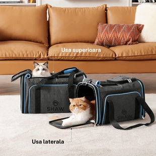 Geanta extensibila transport pisici SHAW®