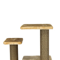 Ansamblu de joaca si catarat pentru pisici cu sisal, SHAW, MDF, bej, model Zurih