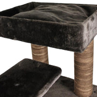 Ansamblu de joaca si catarat pentru pisici cu sisal, SHAW, MDF, maro, model Zurih