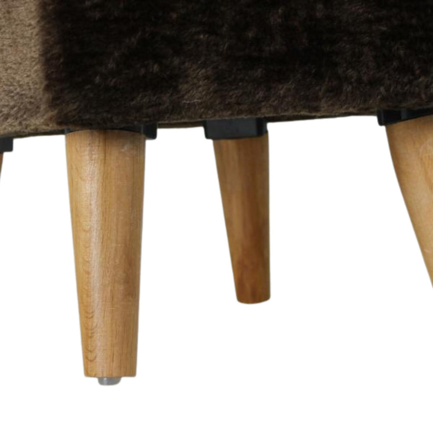 Taburet cu culcus pentru pisici, SHAW, MDF, maro, model Linz