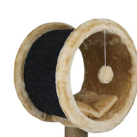 Ansamblu de joaca si catarat pentru pisici cu sisal, SHAW, MDF, bej, model Bordo