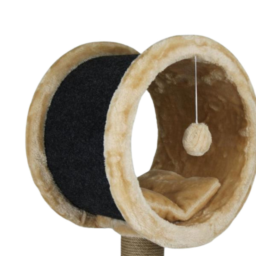 Ansamblu de joaca si catarat pentru pisici cu sisal, SHAW, MDF, bej, model Bordo