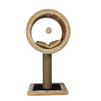 Ansamblu de joaca si catarat pentru pisici cu sisal, SHAW, MDF, bej, model Bordo