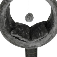 Ansamblu de joaca si catarat pentru pisici cu sisal, SHAW, MDF, gri, model Bordo