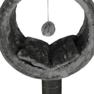 Ansamblu de joaca si catarat pentru pisici cu sisal, SHAW, MDF, gri, model Bordo