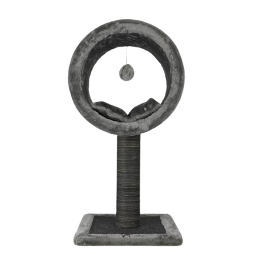 Ansamblu de joaca si catarat pentru pisici cu sisal, SHAW, MDF, gri, model Bordo