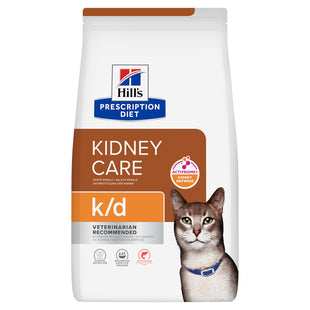 Hill's Prescription Diet Hrana Uscata Pisici k/d Kidney Care, cu Somon, Sanatate Renala, 3kg