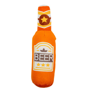 Jucarie pentru caini tip sticla de bere, SHAW, textil