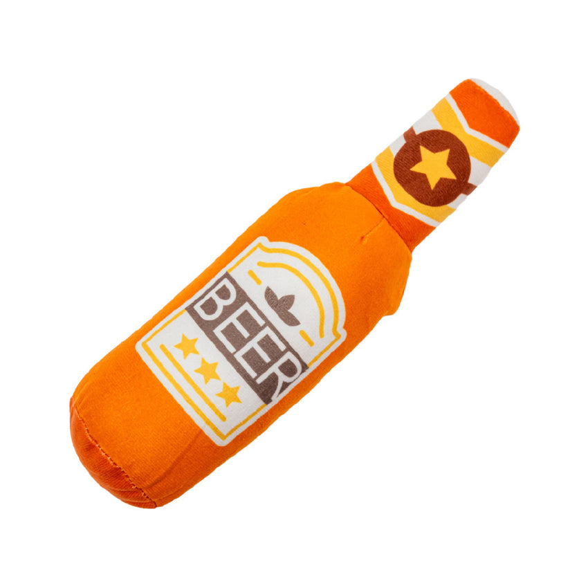 Jucarie pentru caini tip sticla de bere, SHAW, textil