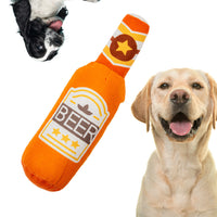 Jucarie pentru caini tip sticla de bere, SHAW, textil