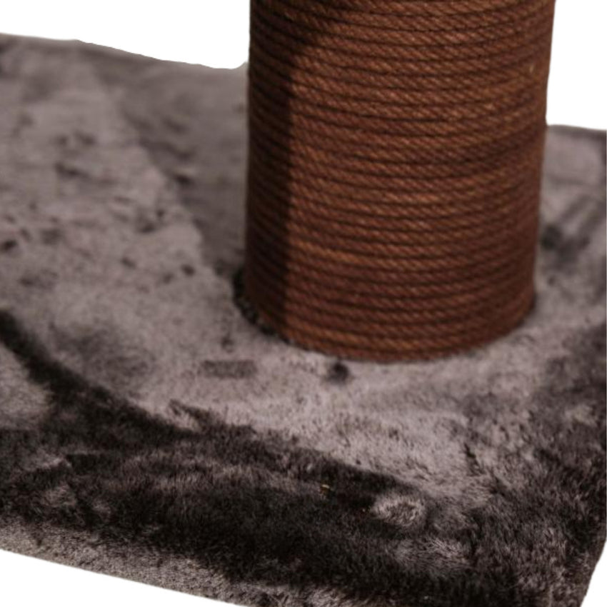 Ansamblu de joaca si catarat pentru pisici cu sisal, SHAW, MDF, maro, model Toulouse