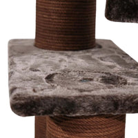 Ansamblu de joaca si catarat pentru pisici cu sisal, SHAW, MDF, maro, model Toulouse