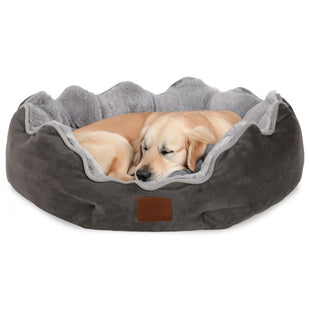 Pat moale si confortabil pentru caini si pisici, SHAW, Lavabil, Gri inchis, 40 x 45 cm