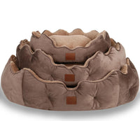 Pat moale si confortabil pentru caini si pisici, SHAW, Lavabil, Maro, 40 x 45 cm