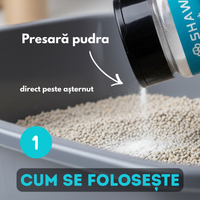 Parfumant si neutralizator de miros pentru litiera pisicii, SHAW Borfresh, cu bor natural