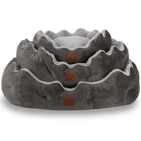 Pat moale si confortabil pentru caini si pisici, SHAW, Lavabil, Gri inchis, 55 x 65 cm