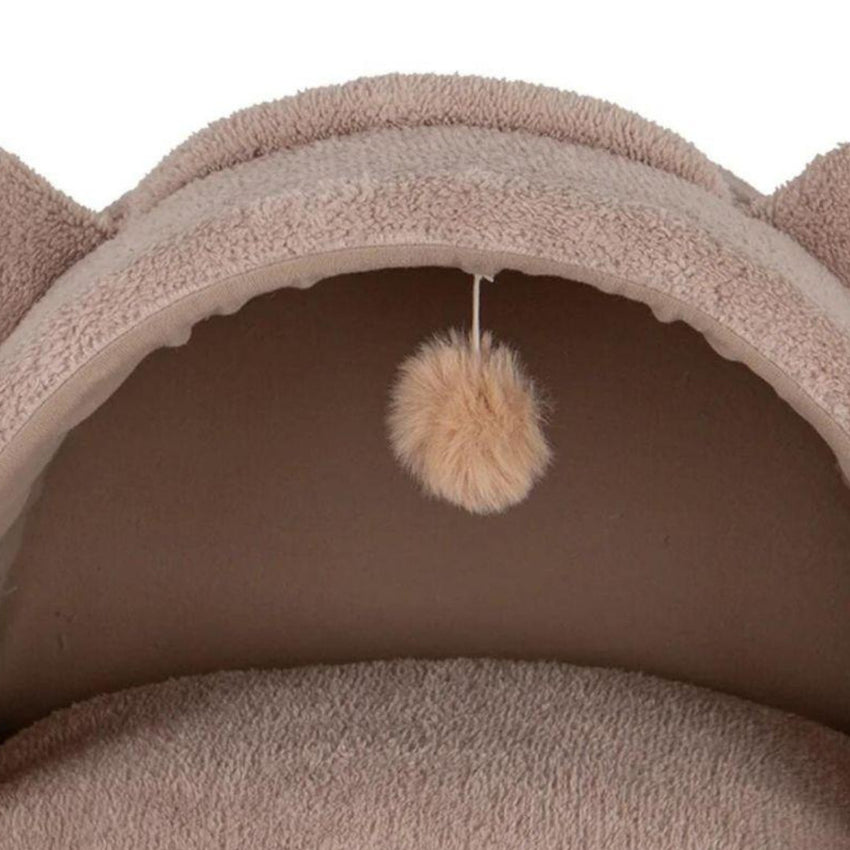 Pat moale, pufos si confortabil pentru pisici, SHAW, Lavabil, bej, 40 x 50 cm