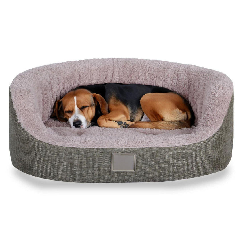 Pat moale si confortabil pentru caini si pisici, SHAW, Lavabil, Gri, Pavia, 45 x 50 cm