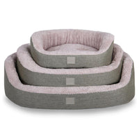 Pat moale si confortabil pentru caini si pisici, SHAW, Lavabil, Gri, Pavia, 45 x 50 cm