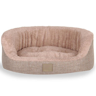 Pat moale si confortabil pentru caini si pisici, SHAW, Lavabil, Bej, Pavia, 45 x 50 cm