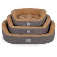 Pat moale si confortabil pentru caini si pisici, SHAW, Lavabil, Maro, Pavia, 45 x 50 cm