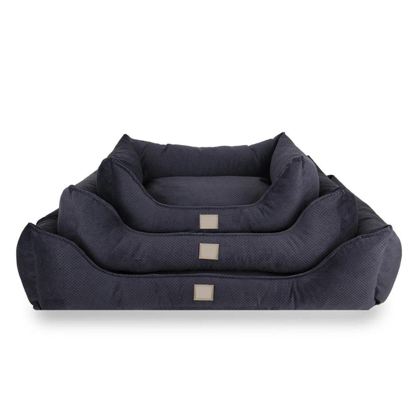 Pat moale si confortabil pentru caini si pisici, SHAW, Lavabil, Gri, Blanka, 40 x 60 cm