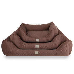 Pat moale si confortabil pentru caini si pisici, SHAW, Lavabil, Maro, Blanka, 40 x 60 cm