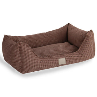 Pat moale si confortabil pentru caini si pisici, SHAW, Lavabil, Maro, Blanka, 40 x 60 cm