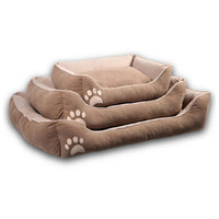 Pat moale si confortabil pentru caini si pisici, SHAW, Lavabil, Bej, Stella, 40 x 60 cm