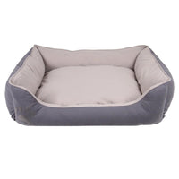 Pat moale si confortabil pentru caini si pisici, SHAW, Lavabil, Gri, Stella, 60 x 80 cm