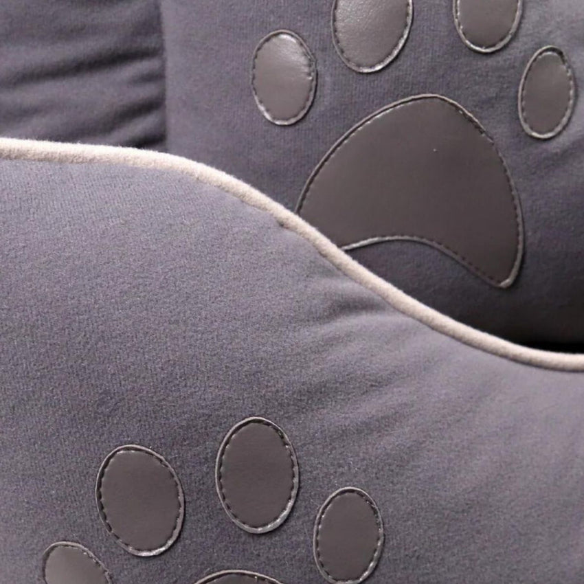 Pat moale si confortabil pentru caini si pisici, SHAW, Lavabil, Gri, Stella, 60 x 80 cm