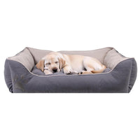 Pat moale si confortabil pentru caini si pisici, SHAW, Lavabil, Gri, Stella, 60 x 80 cm