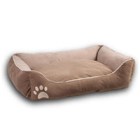 Pat moale si confortabil pentru caini si pisici, SHAW, Lavabil, Bej, Stella, 60 x 80 cm