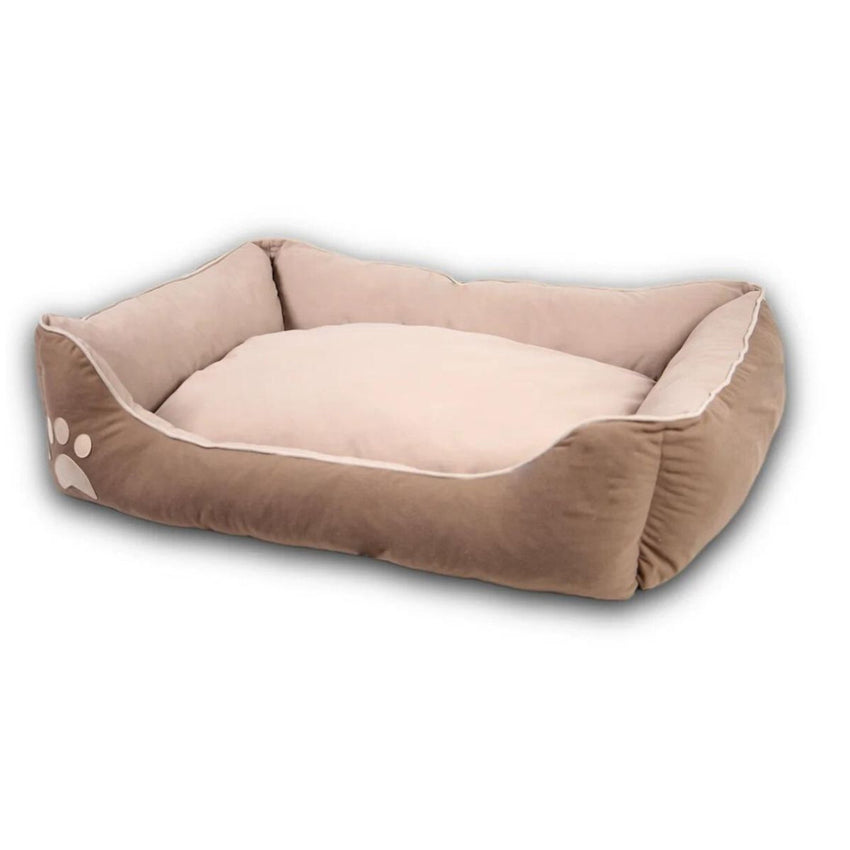 Pat moale si confortabil pentru caini si pisici, SHAW, Lavabil, Bej, Stella, 60 x 80 cm