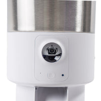 Hranitor automat Smart SHAW® PRO V3 pentru caini si pisici, Aplicatie mobila, Camera video Night Vision, Programare hrana, Alb