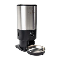 Hranitor automat Smart SHAW® PRO V3 pentru caini si pisici, Aplicatie mobila, Camera video Night Vision, Programare hrana, Negru