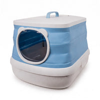Litieră pliabilă pentru pisici SHAW, 56 × 49,5 × 46 cm, ideală pentru călătorii, plastic