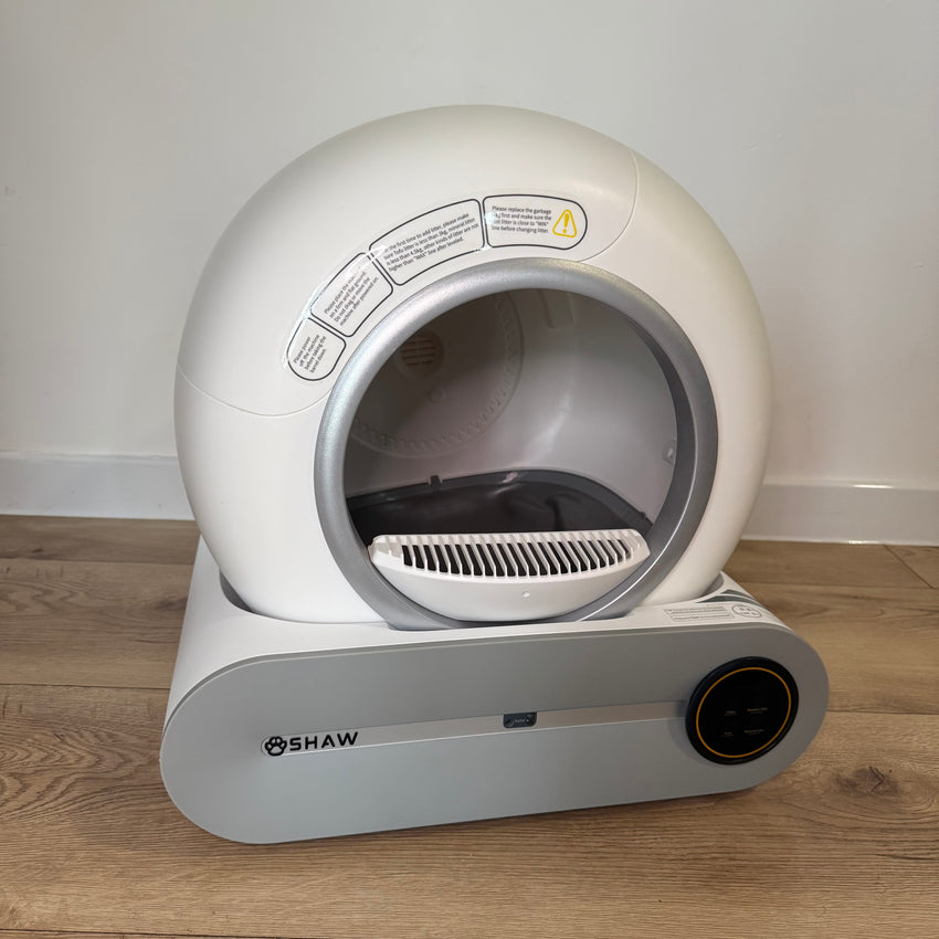 Second Hand - Litiera automata smart SHAW® V1 pentru pisici, auto-curatare, sterilizare, aplicatie mobila, 9L (1)