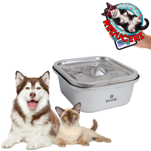 Fantana de apa smart SHAW® inox, aplicatie mobila, filtrare apa, 4L, argintiu