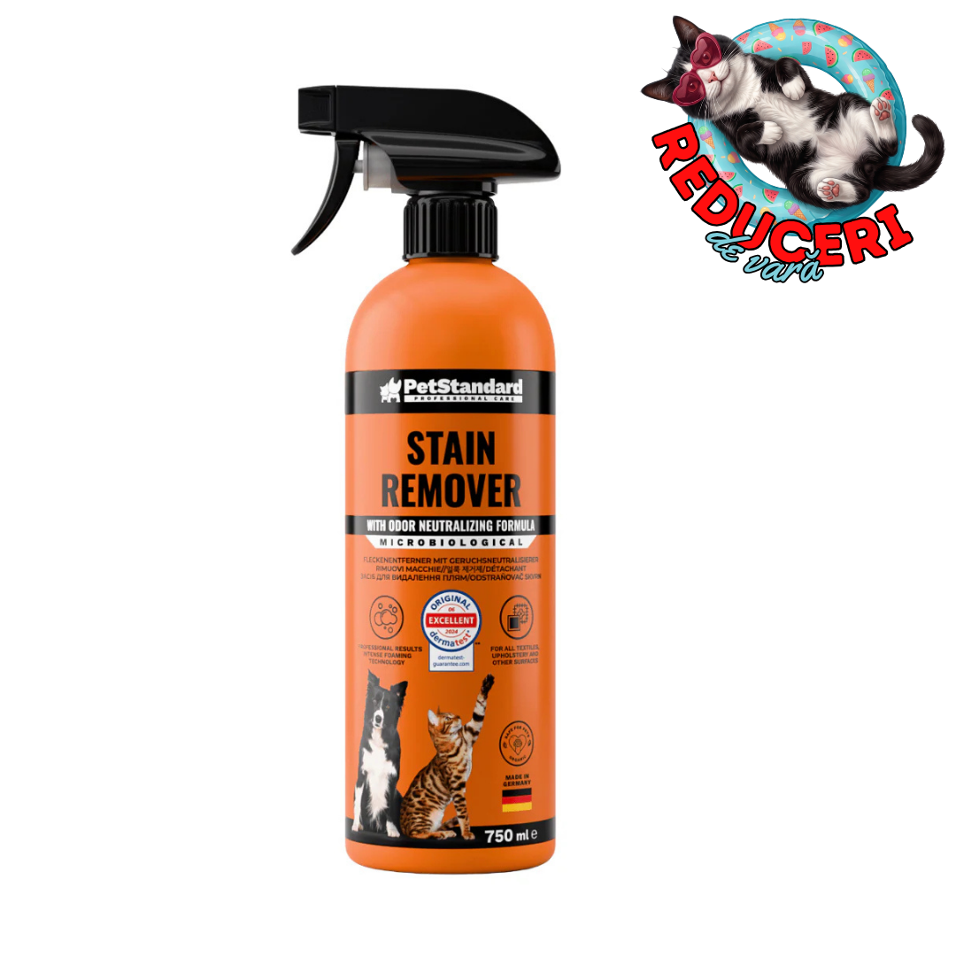 Solutie Profesionala Enzimatica pentru Eliminarea Petelor cu Neutralizare Mirosuri, Pet Standard, 750 ml